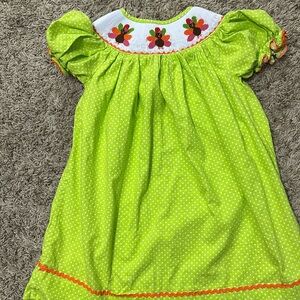 Smocked Thanksgiving Dress by The Smocked Shop size